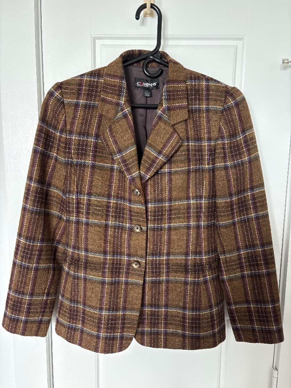 COMPANY ELLEN TRACY Plaid Blazer